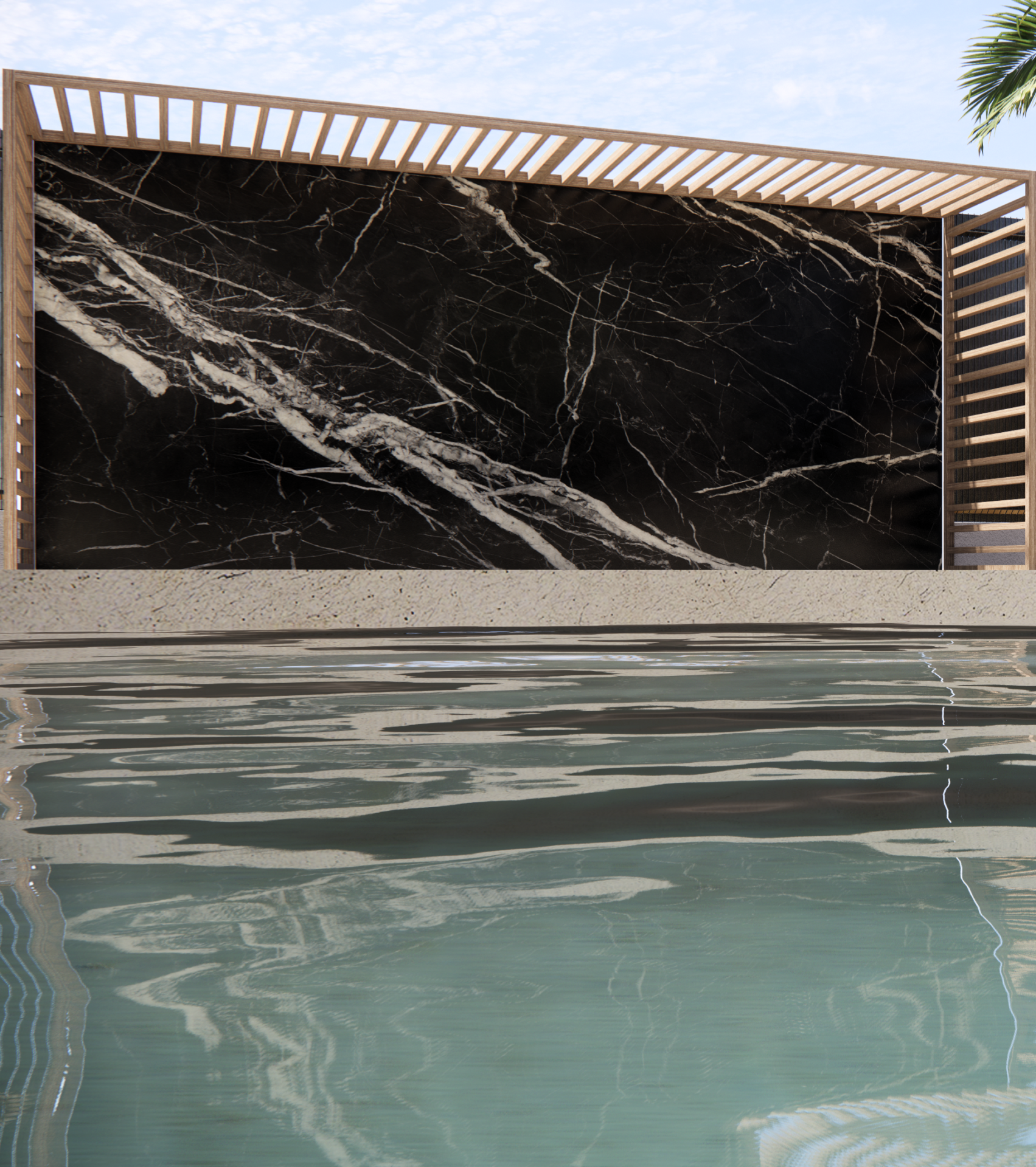 Aqualift, Style moderne pergola, piscine à fond mobile Conceptah